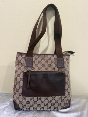 Authentic Gucci GG Monogram Gucci Canvas Tote Gucci Shoulder bag Gucci purse
